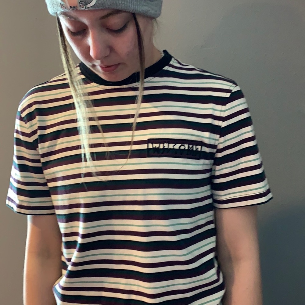 Zumiez skateboard shirt “ Welcome brand “